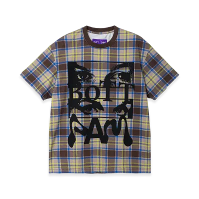 BoTT x P.A.M. Check Tee "Blown/Blue"