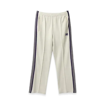 NEEDLES Straight Track Pants Poly Smooth "Ice White"