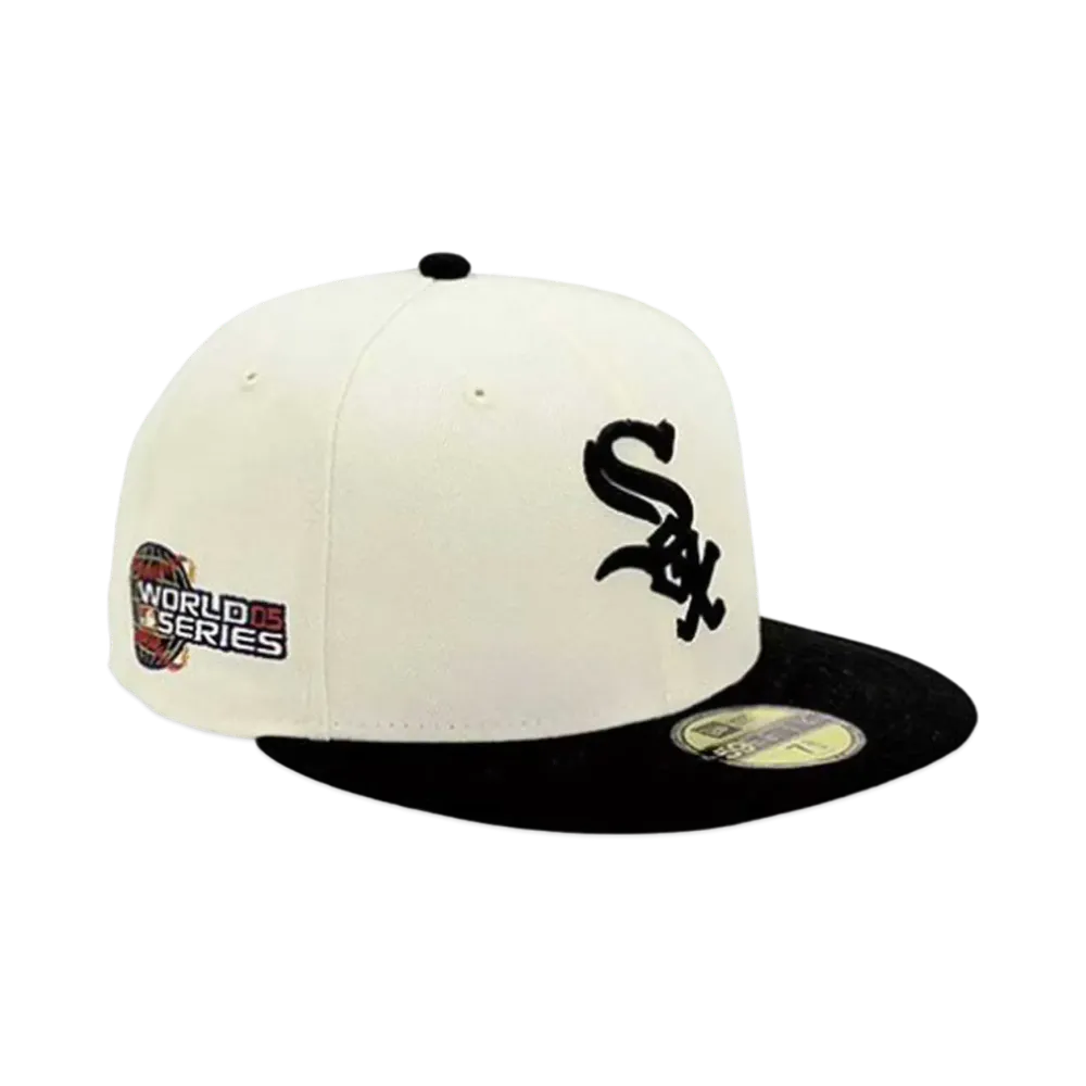 NEW ERA x THE CAP 59Fifty 'MLB Collection' Chicago White Sox "White/Black"