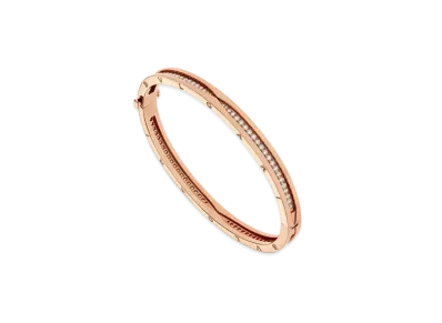 BVLGARI B.Zero1 Bracelet Pave Diamond 18K "Pink Gold"