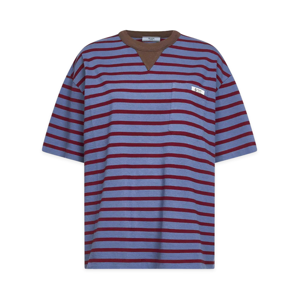 PRADA Women's T-Shirt "Avio/Amaranto"