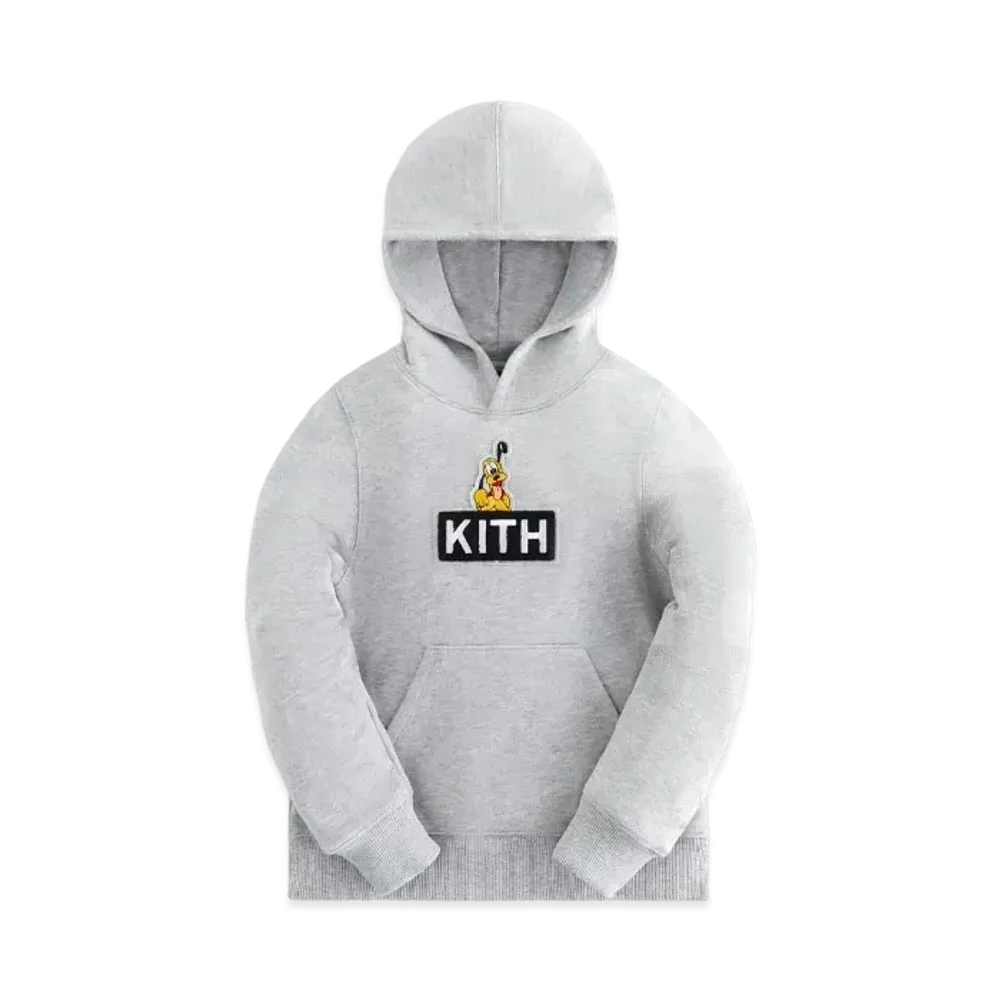 Disney | Kith Kids for Mickey & Friend Pluto Classic Logo Hoodie "Light Heather Grey"