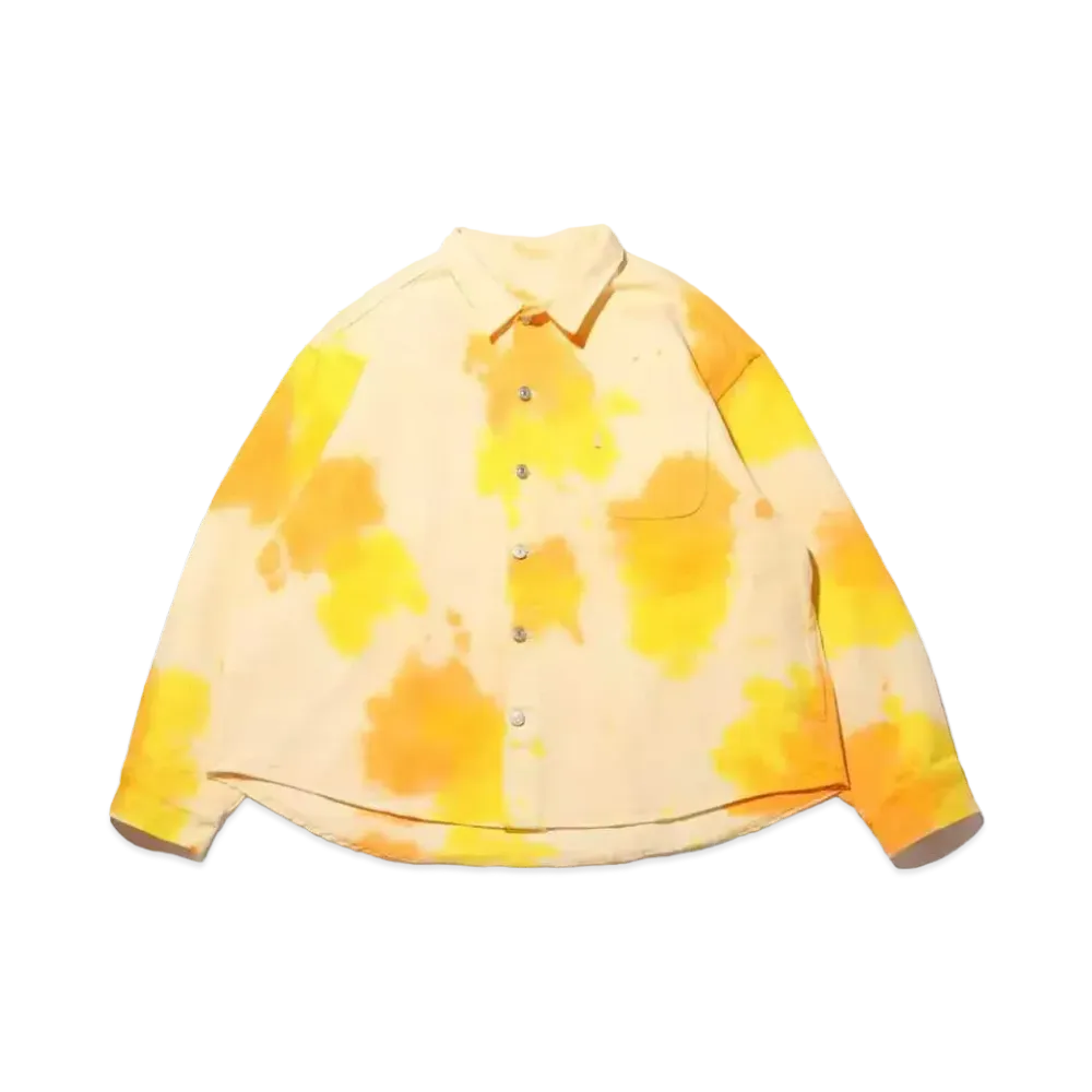 atmos pink Tie-Dye Collar Jacket "Yellow"