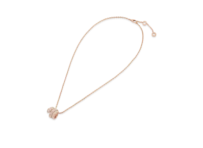 BVLGARI Serpenti Viper Diamond Necklace "Pink Gold"