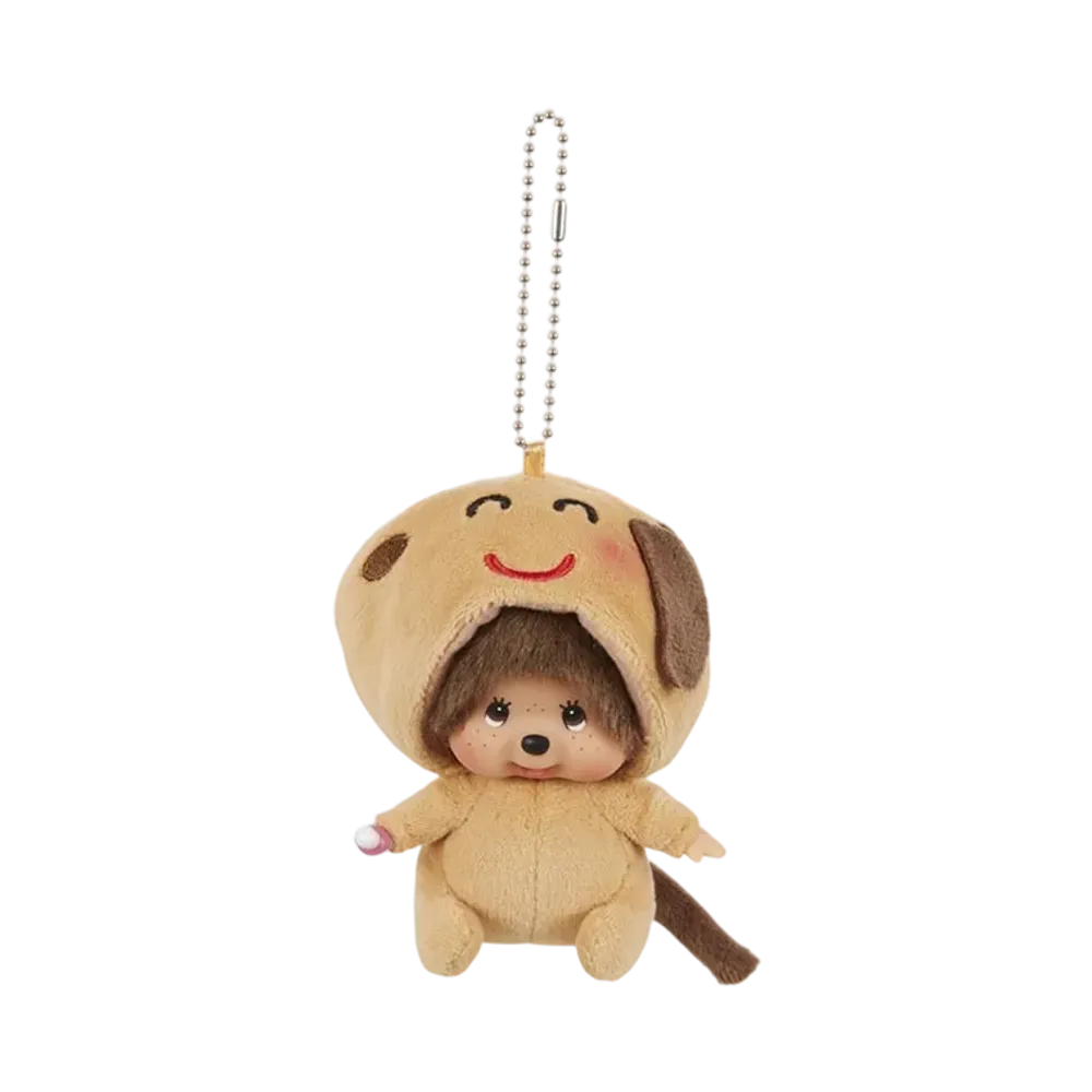 Sekiguchi Irasutoya x Monchhichi Kao-deka SS Keychain Dog