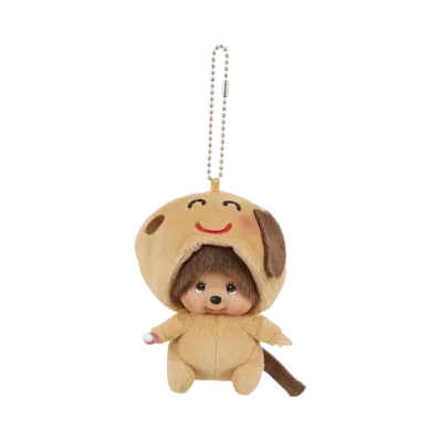 Sekiguchi Irasutoya x Monchhichi Kao-deka SS Keychain Dog