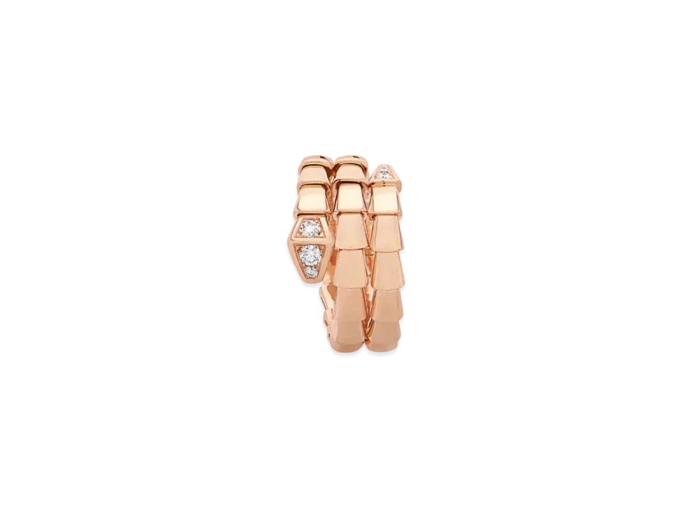 BVLGARI Serpenti Viper Ring "Pink Gold"