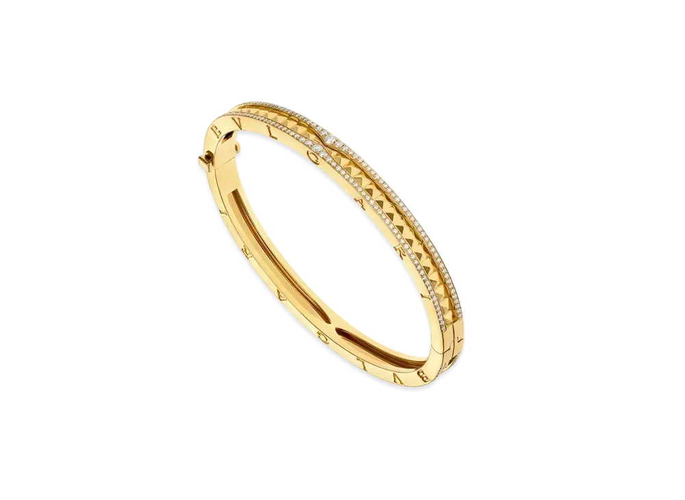 BVLGARI B Zero 1 Diamond Bracelet "Yellow Gold"