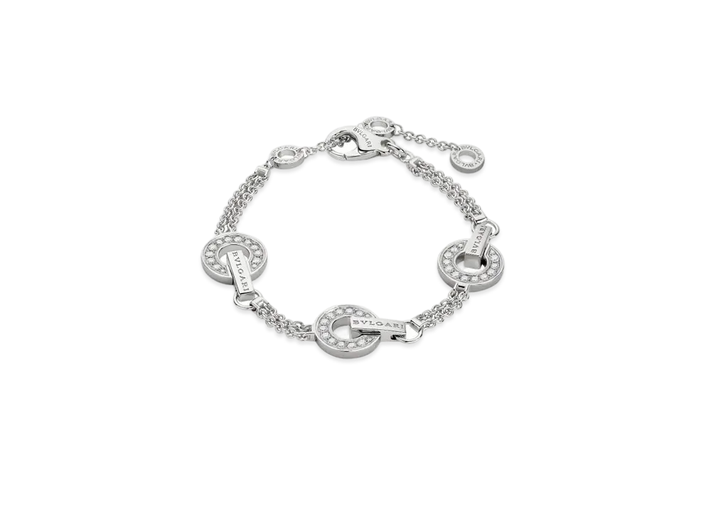 BVLGARI Bulgari Bulgari Bracelet Diamond "White Gold"