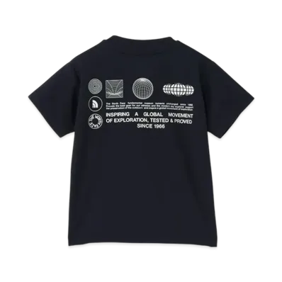 The North Face Kids Toddler Short Sleeve Sunshade Tee "Black"