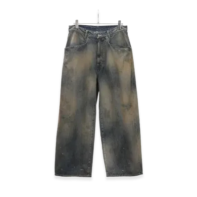ANCELLM Denim Wide Slacks "Indigo"