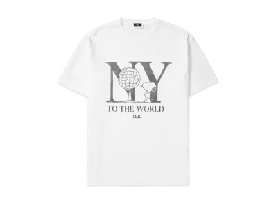 Kith x Peanuts New York To The World Vintage Tee "White"
