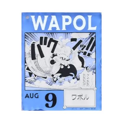 BANDAI "Ichiban Kuji" -ONE PIECE BASE SHOP Lottery 366DAYS OF BIRTHDAYS- Birth Month January-March Ryo Colors Acrylic Block Charm Prize 8/9 Wapol
