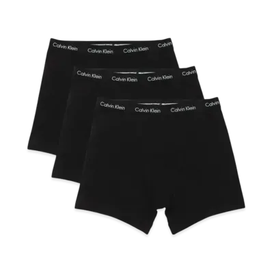 Calvin Klein Logo Cotton Stretch Boxer Shorts Set of 3 "Black"