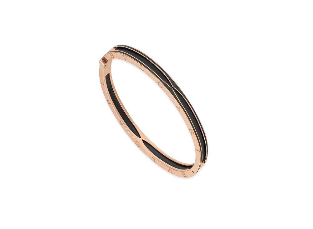 BVLGARI B.Zero1 Bracelet 18K "Black/Pink Gold"