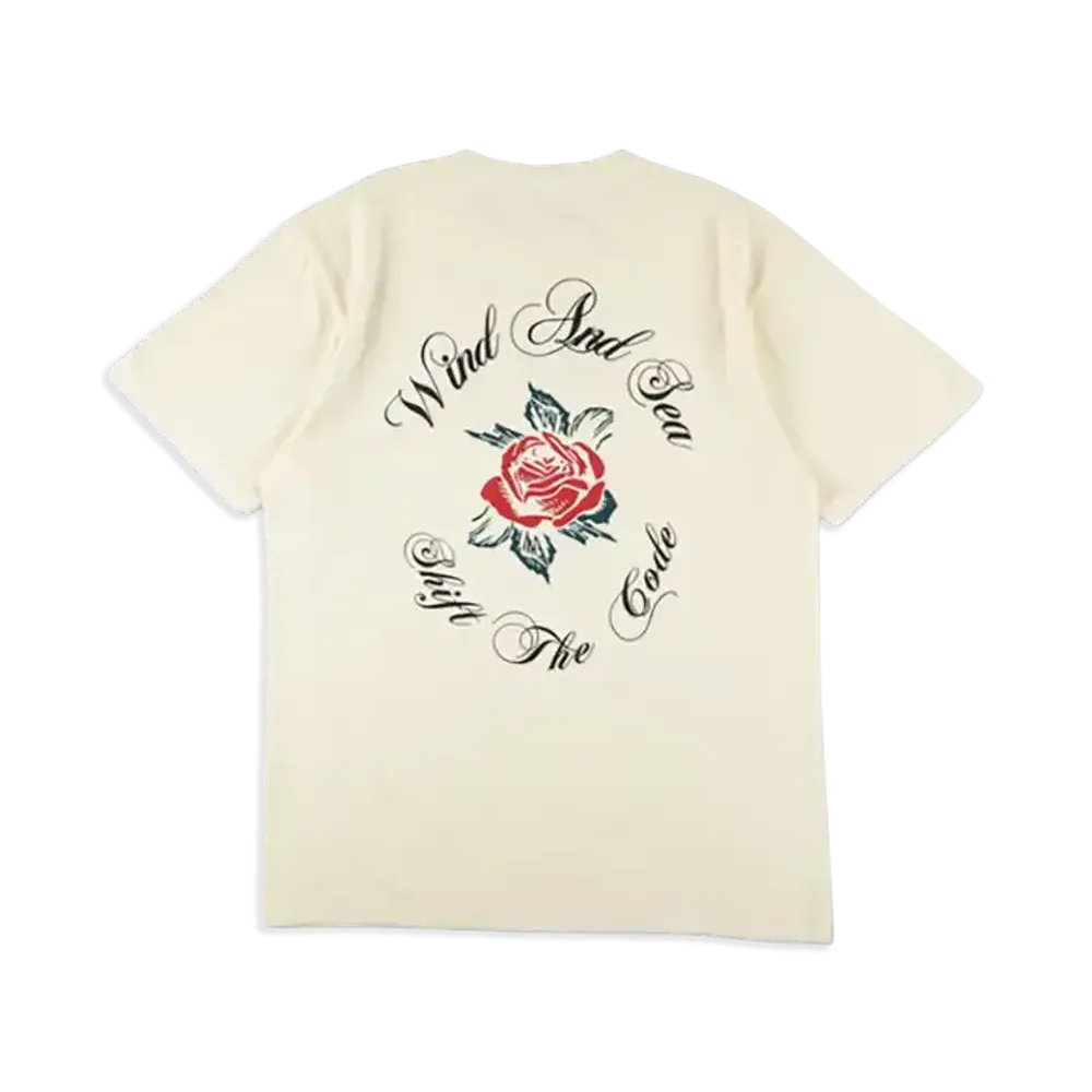 WIND AND SEA Rose Logo S/S Tee "Off White"