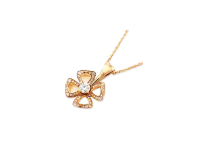 BVLGARI Fiorever Diamond Necklace "Pink Gold"