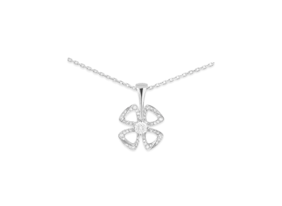 BVLGARI Fiorever Diamond Necklace "White Gold"
