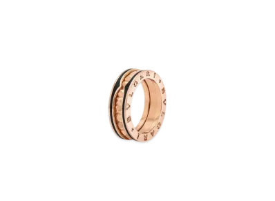 BVLGARI B Zero 1 Lock 1 Band Ring Ceramic "Pink Gold"