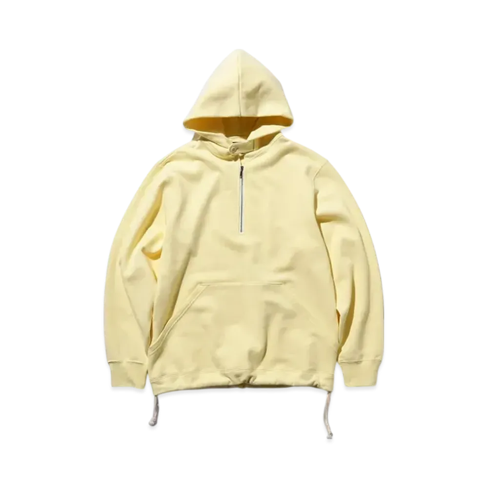 BEAMS Sweat Half Zip Hoodie "Yellow"