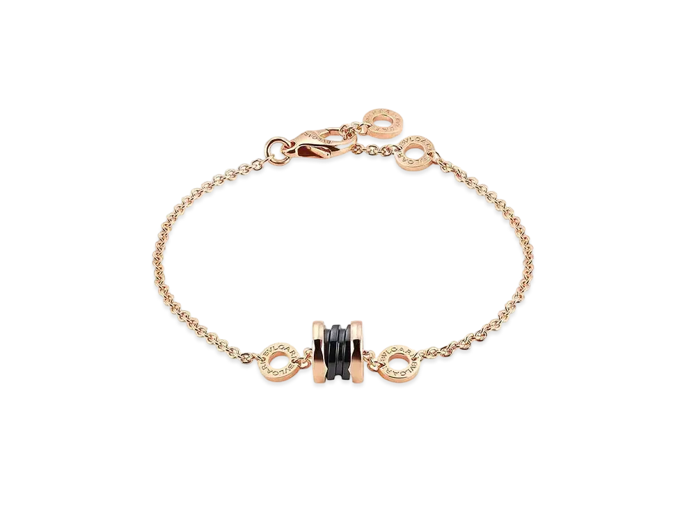 BVLGARI B.Zero1 Bracelet 18K "Black/Pink Gold"