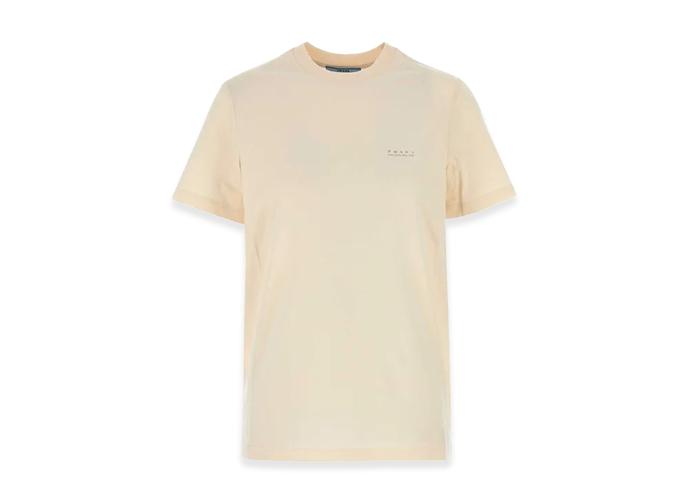 PRADA Women's Cotton T-Shirt "Beige"