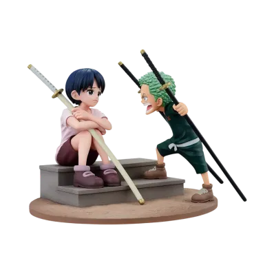 BANDAI "Ichiban Kuji" -One Piece ROAD TO DAWN-Trajectory to Adventure-- C Prize Revible Moment-Roronoa Zoro & Kuina-
