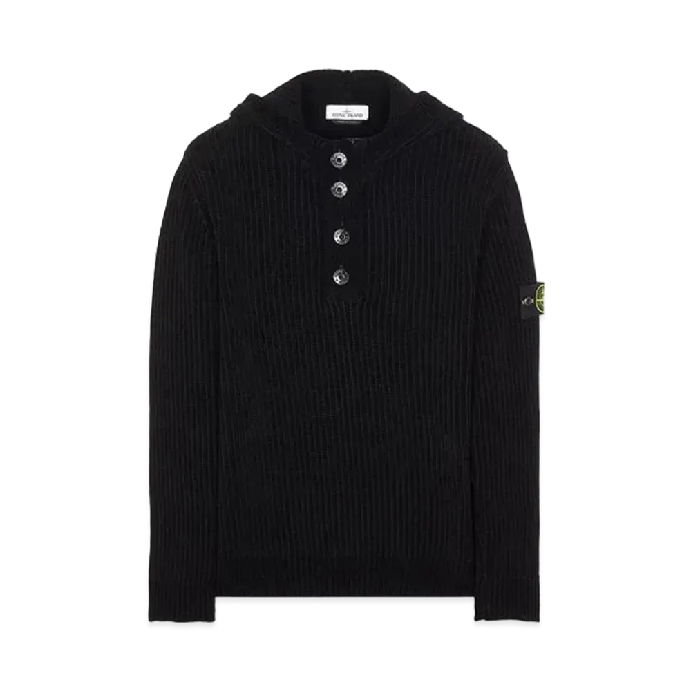 Stone Island 564A5 COTTON CHENILLE "Black"
