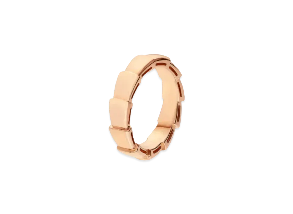 BVLGARI Serpenti Viper Wedding Ring "Pink Gold"