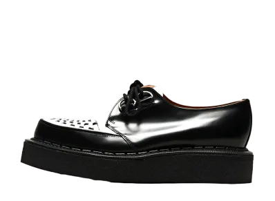 GEORGE COX Skipton No.6 Sole "Black/White" Modified Leather 3588-VI-040031