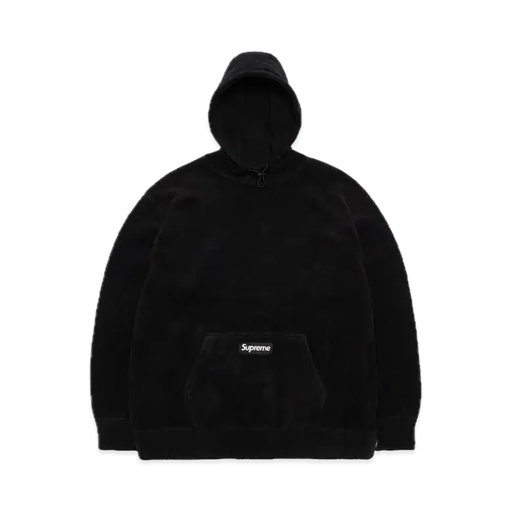 Supreme Polartec Hooded Sweatshirt "Black"
