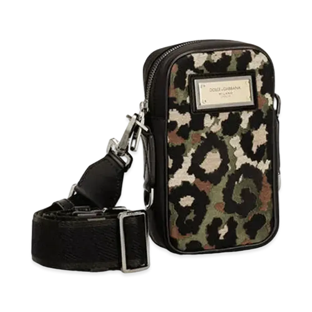 Dolce&Gabbana Crossbody Bag Camouflage Jacquard "Multicolor"