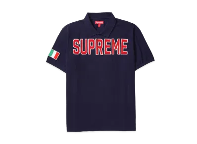 Supreme Twill Applique Polo "Navy"