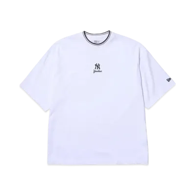 NEW ERA Short Sleeve Oversized Cotton T-Shirt New York Yankees Mini Logo "White"