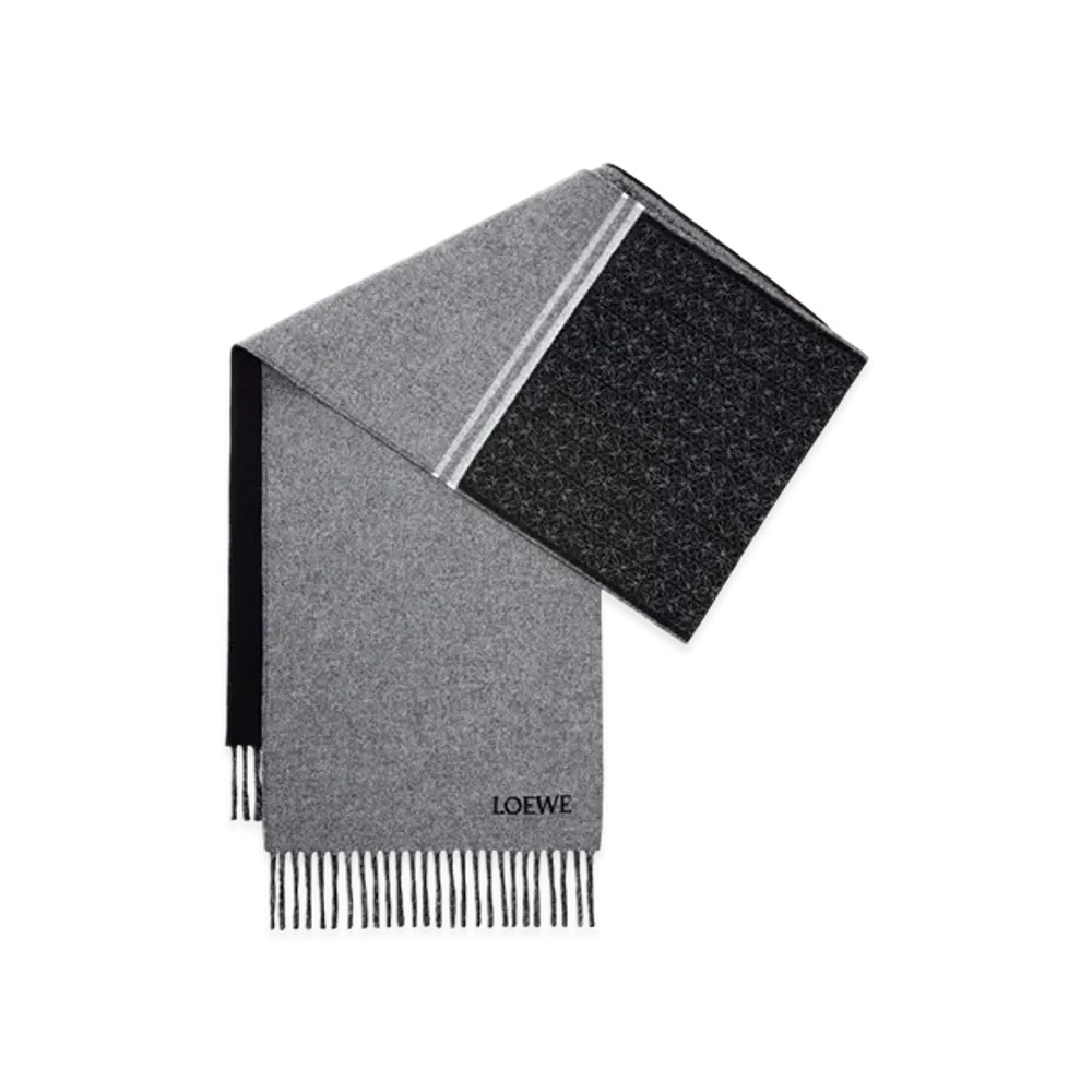 LOEWE Scarf "Black/Grey"