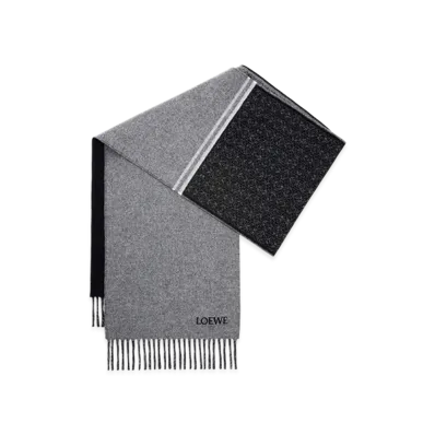 LOEWE Scarf "Black/Grey"