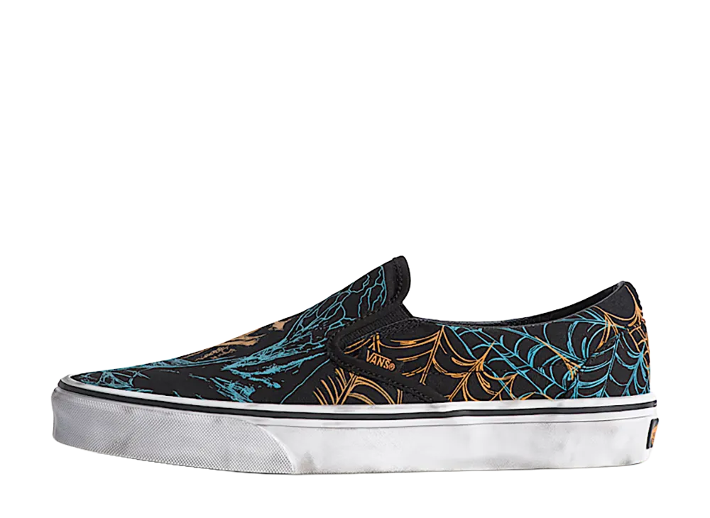 Vans Classic Slip-On "Dark Black/Citrus Burst Orange"
