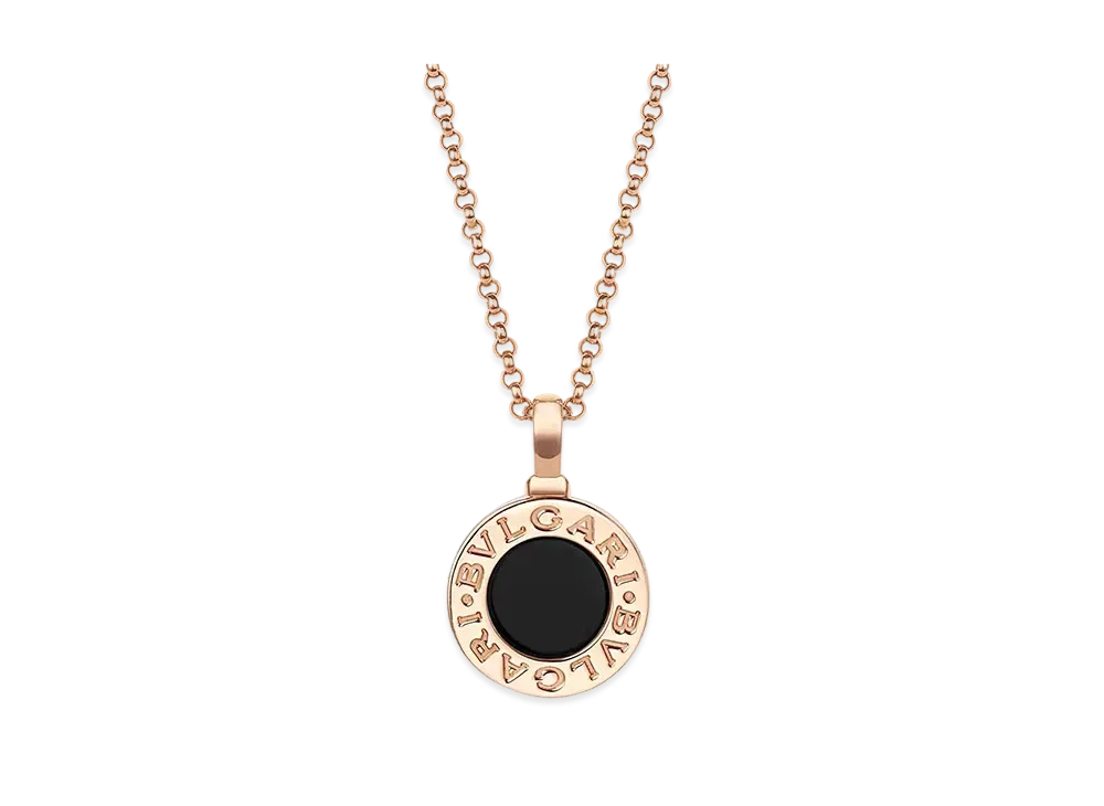 BVLGARI Bvlgari Bvlgari Necklace Onyx 18K "Black/Pink Gold"