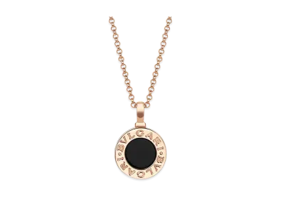 BVLGARI Bvlgari Bvlgari Necklace Onyx 18K "Black/Pink Gold"
