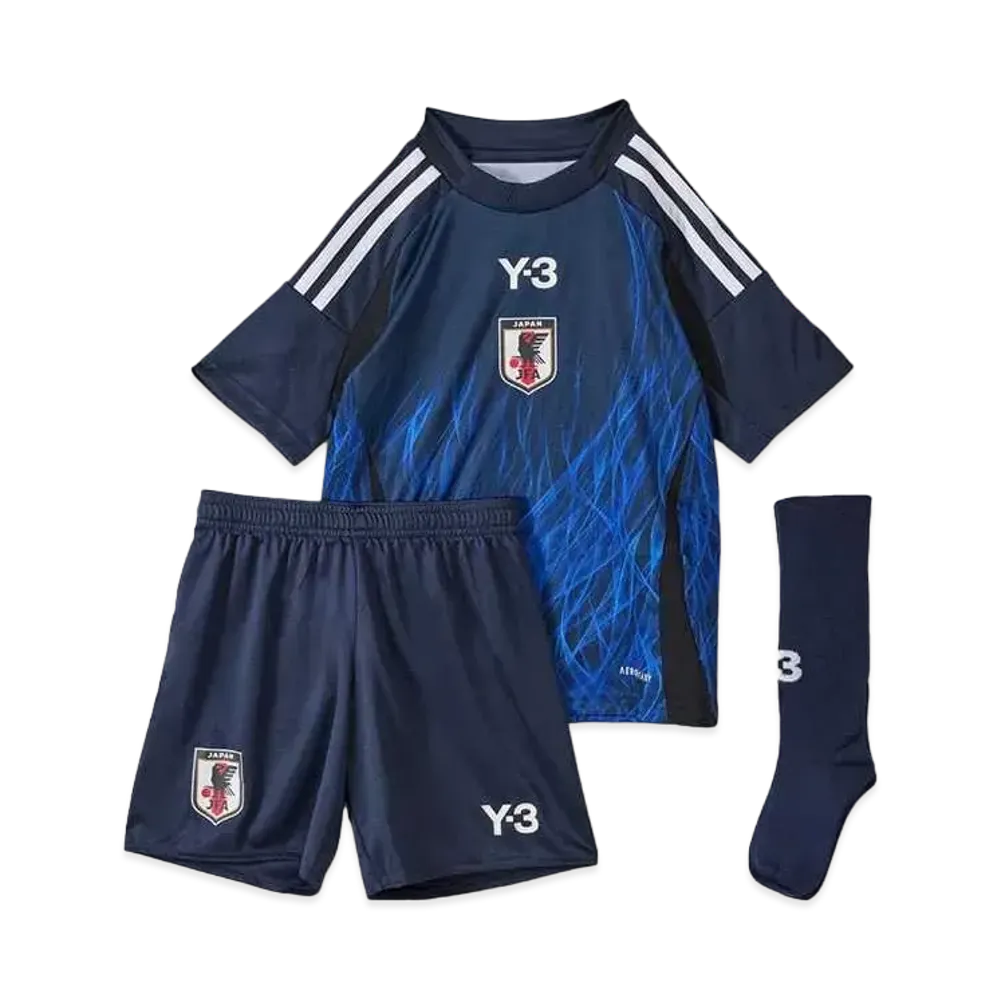 adidas Y-3 Kids Japan National Soccer Team 2024 Home Replica Mini Kit "Legend Ink"
