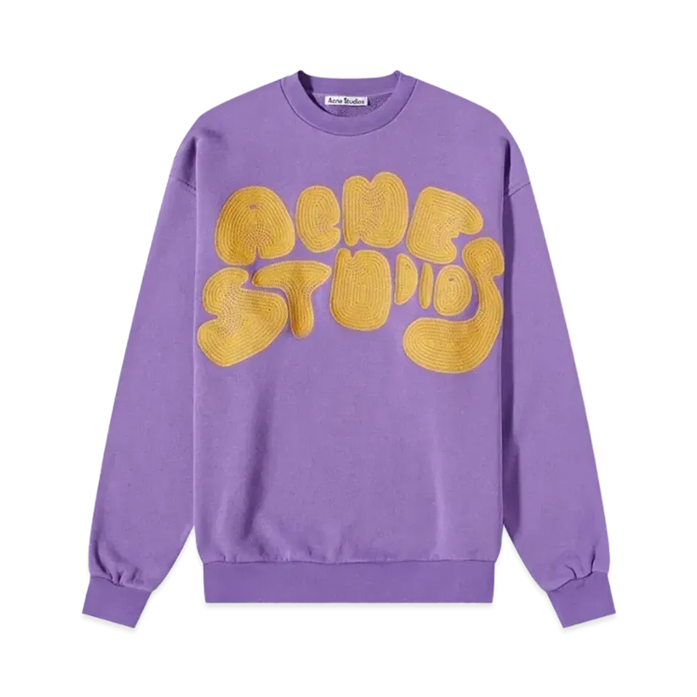 Acne Studios Bubble Logo Sweatshirt "Lilac Purple"
