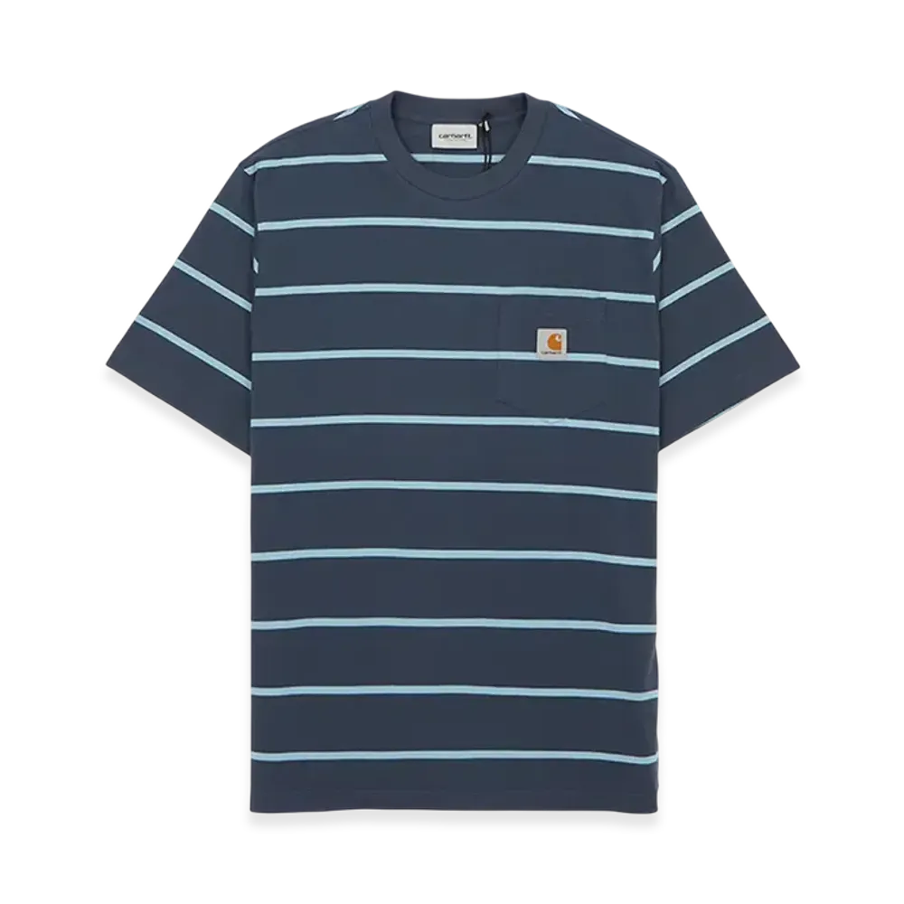 Carhartt WIP Aiken Pocket Short Sleeve T-Shirt "Navy"