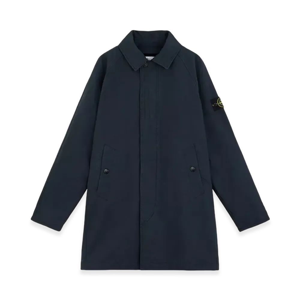 Stone Island 70249 David-TC Car Coat with Anti-Drop - 24FW "Navy Blue"