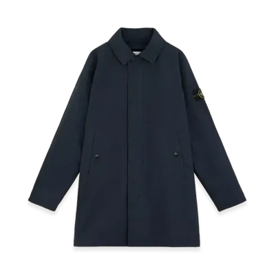 Stone Island 70249 David-TC Car Coat with Anti-Drop - 24FW "Navy Blue"