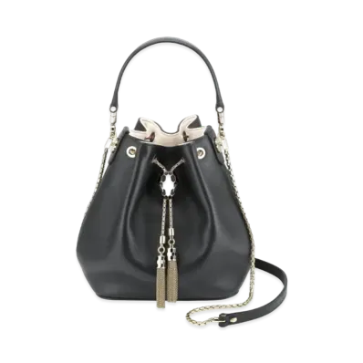 BVLGARI Serpenti Forever Bucket Bag "Black"