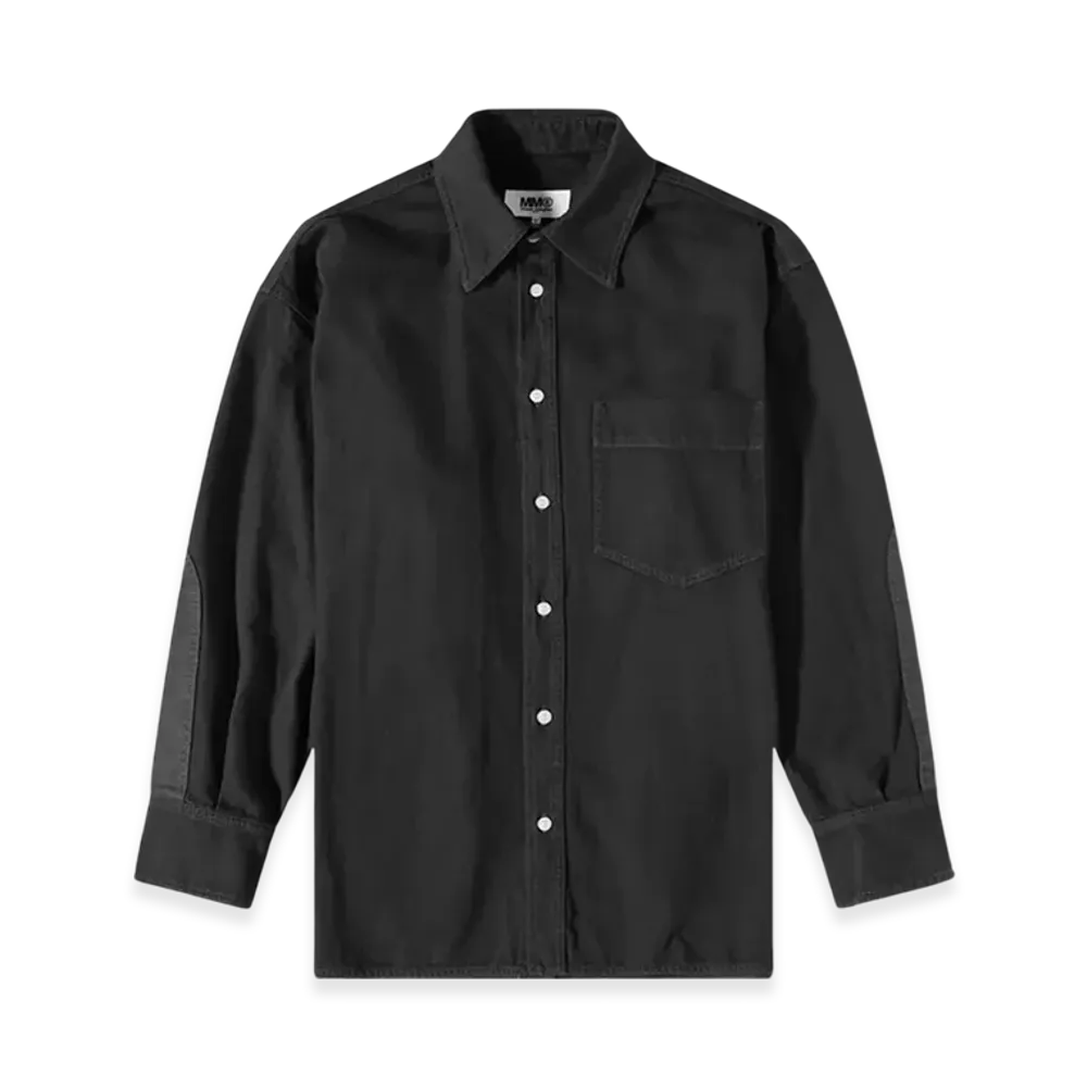 MM6 Maison Margiela Oversized Denim Shirt "Black"