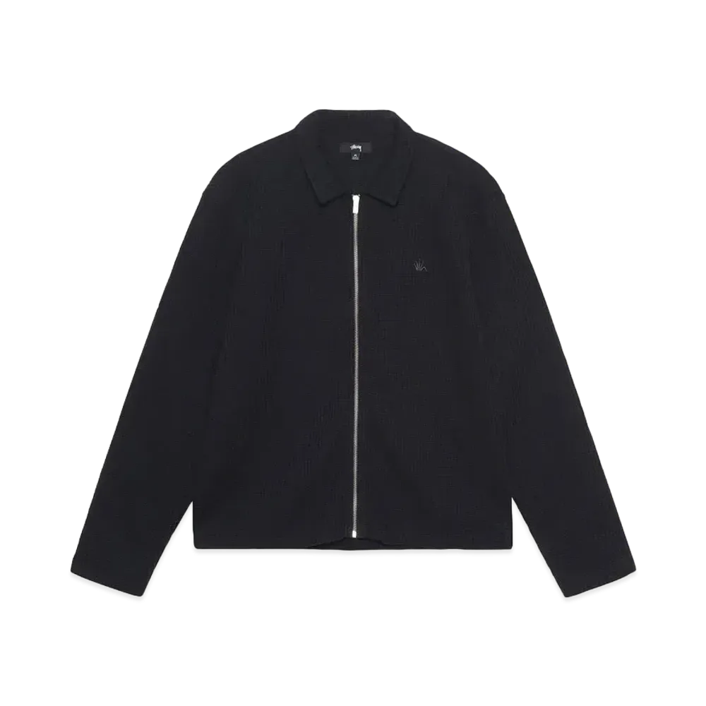Stussy Big Thermal Zip Shirt "Black"