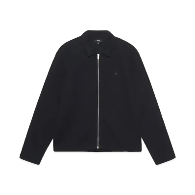 Stussy Big Thermal Zip Shirt "Black"