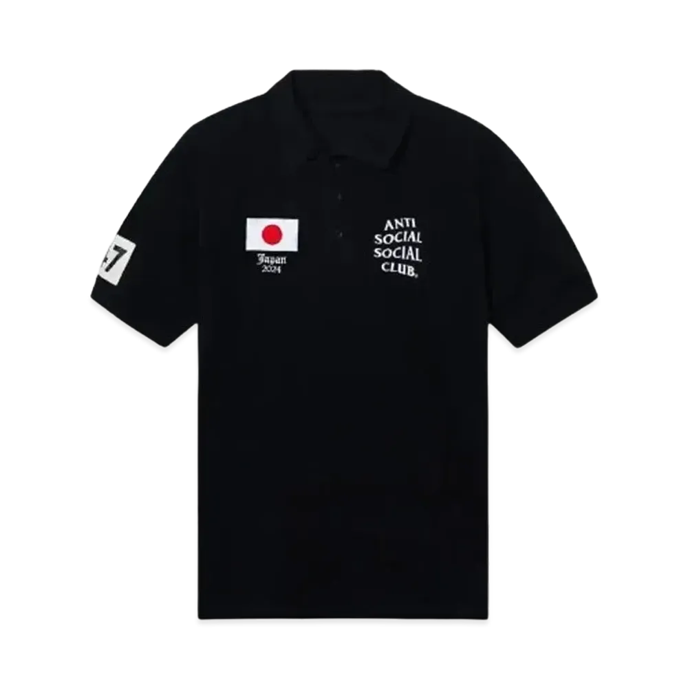 ANTI SOCIAL SOCIAL CLUB PARIS 2024 CAPSULE Japan Polo "Black"