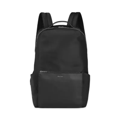 Paul Smith Nylon Bright Stripe Trim Backpack "Black"